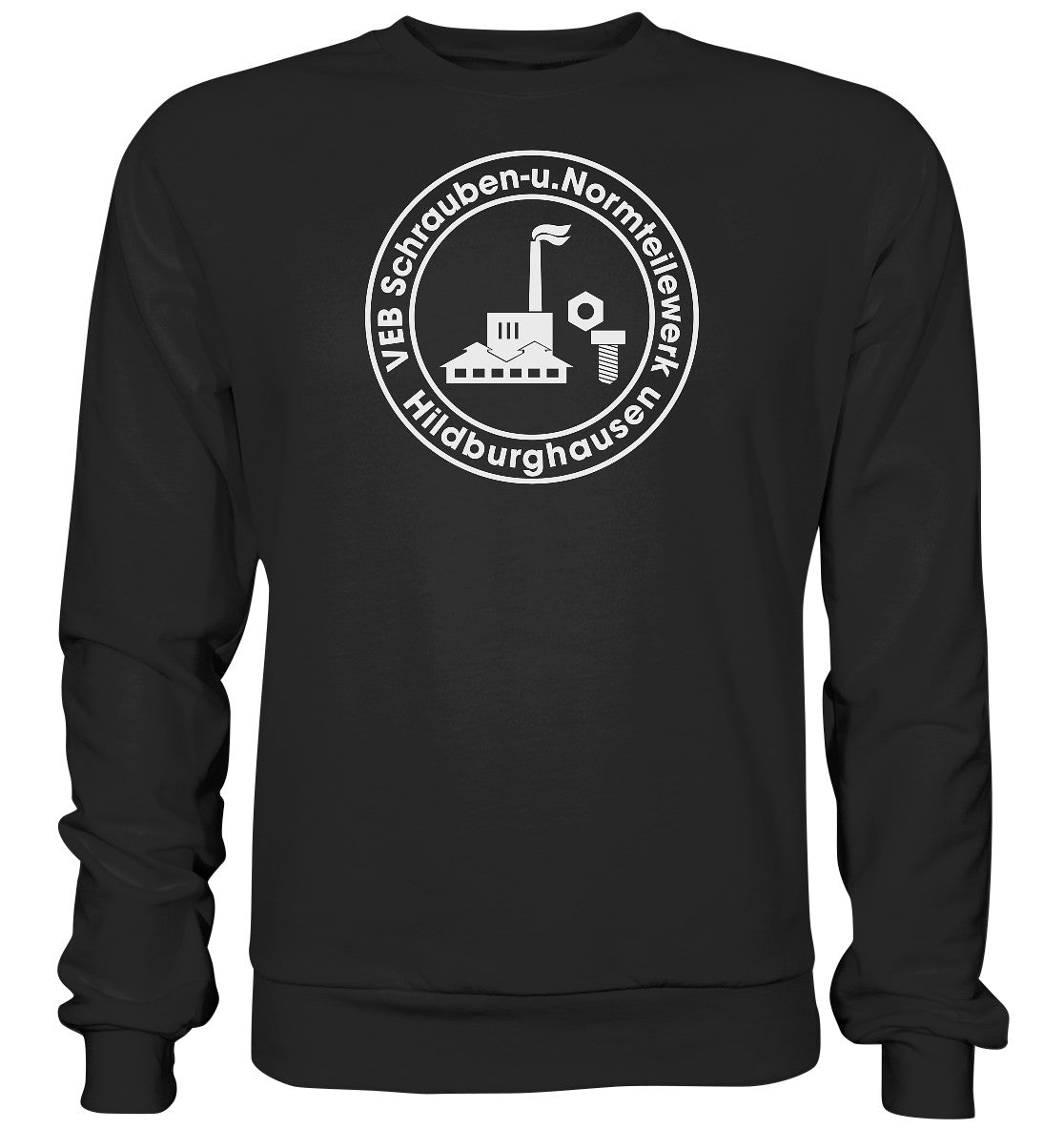 DDR Ostalgie Pullover Unisex • VEB SCHRAUBEN- U. NORMTEILE HILDBURGHAUSEN