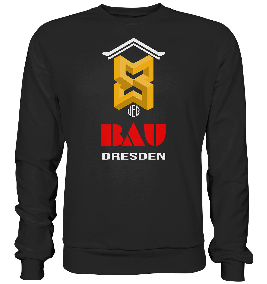 DDR Ostalgie Pullover Unisex • VEB BAU DRESDEN - Basic Sweatshirt