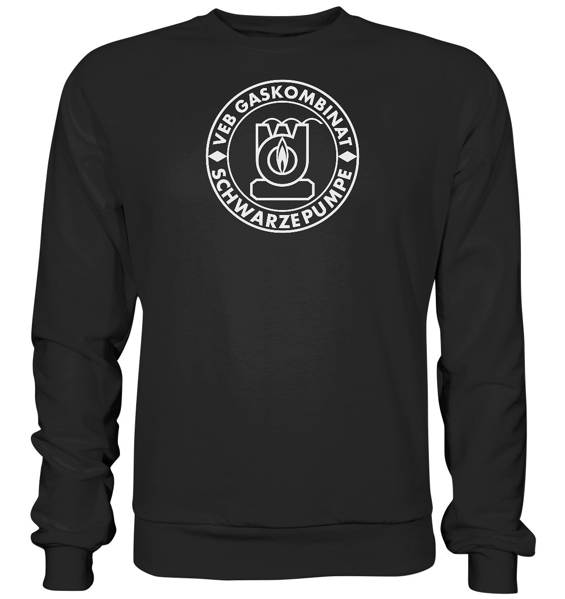 DDR Ostalgie Pullover Unisex • VEB GASKOMBINAT SCHWARZE PUMPE
