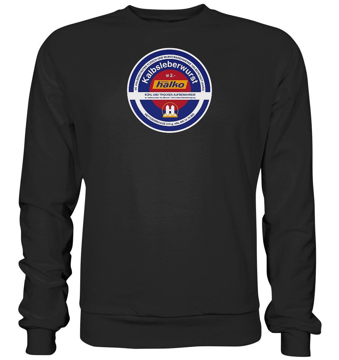 DDR Ostalgie Pullover Unisex • HALBERSTÄDTER WURSTWAREN - KALBSLEBERWURST