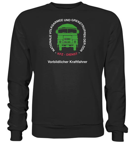 DDR Ostalgie Pullover Unisex • NVA - VORBILDLICHER KRAFTFAHRER