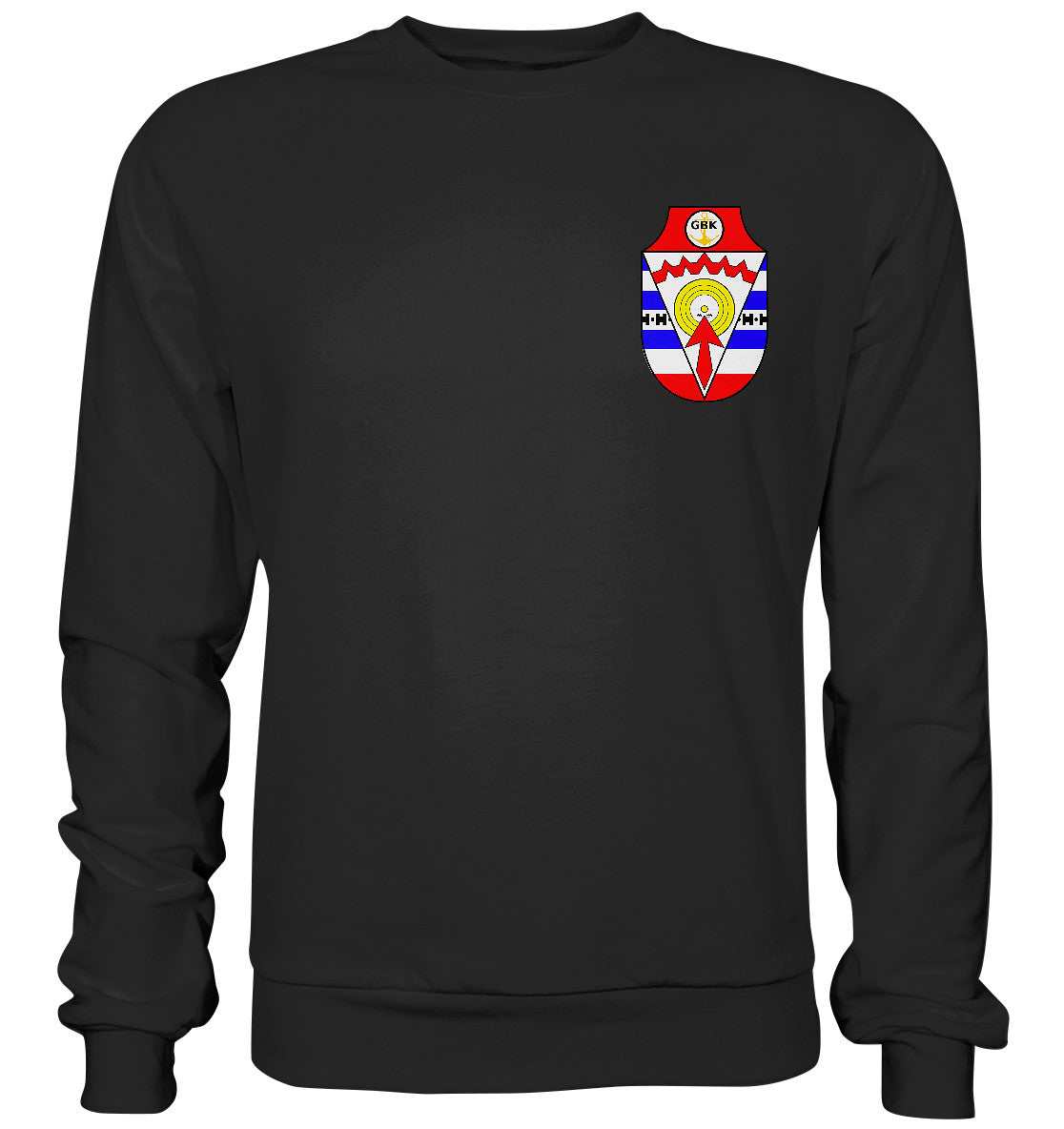 DDR Ostalgie Pullover Unisex • DDR GRENZBRIGADE KÜSTE BRUST BADGE