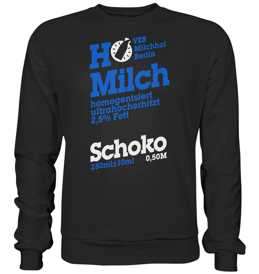 DDR Ostalgie Pullover Unisex • VEB MILCHHOF BERLIN - dunkel