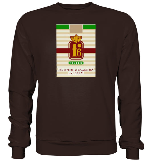 DDR Ostalgie Pullover Unisex • F6 FILTER ZIGARETTEN