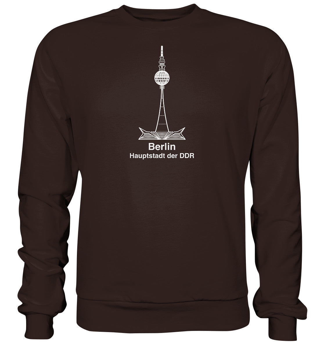 DDR Ostalgie Pullover Unisex • BERLIN - FERNSEHTURM - ORIGINAL WIMPEL