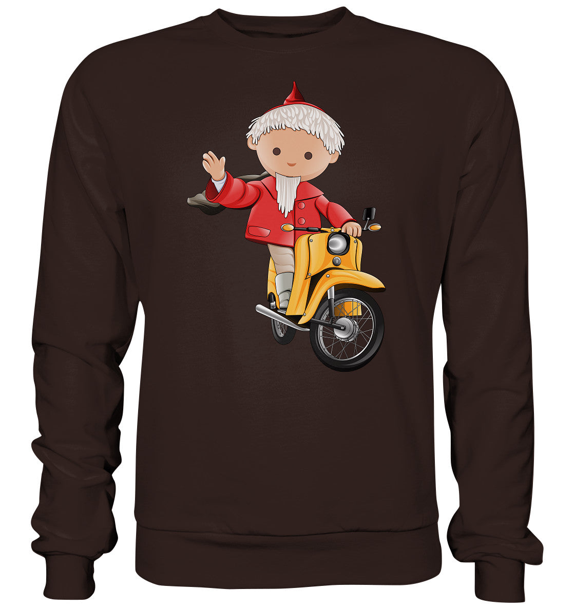 DDR Ostalgie Pullover Unisex • UNSER SANDMÄNNCHEN - AUF DER SCHWALBE - ROT (PU-137, 1973)