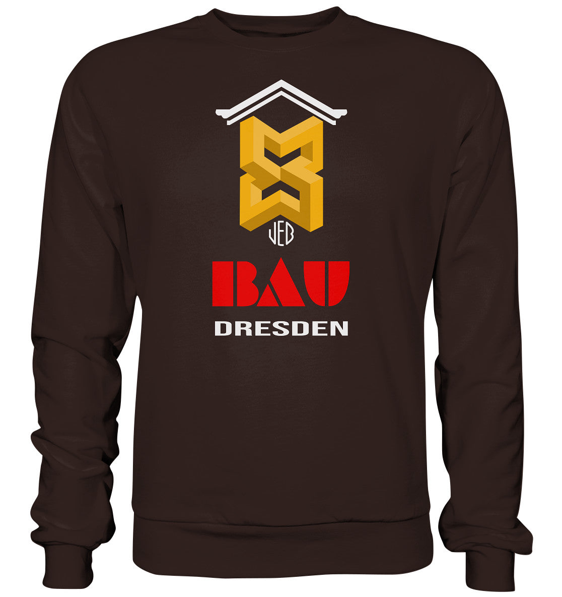 DDR Ostalgie Pullover Unisex • VEB BAU DRESDEN - Basic Sweatshirt