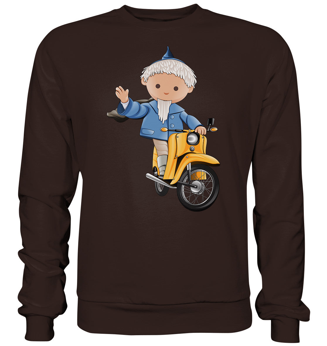 DDR Ostalgie Pullover Unisex • UNSER SANDMÄNNCHEN - AUF DER SCHWALBE - BLAU (PU-137, 1973)