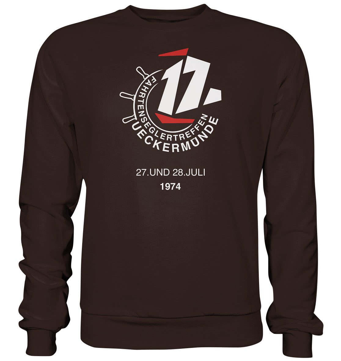 DDR Ostalgie Pullover Unisex • FAHRTENSEGLERTREFFEN UCKERMÜNDE 1974 - dunkel
