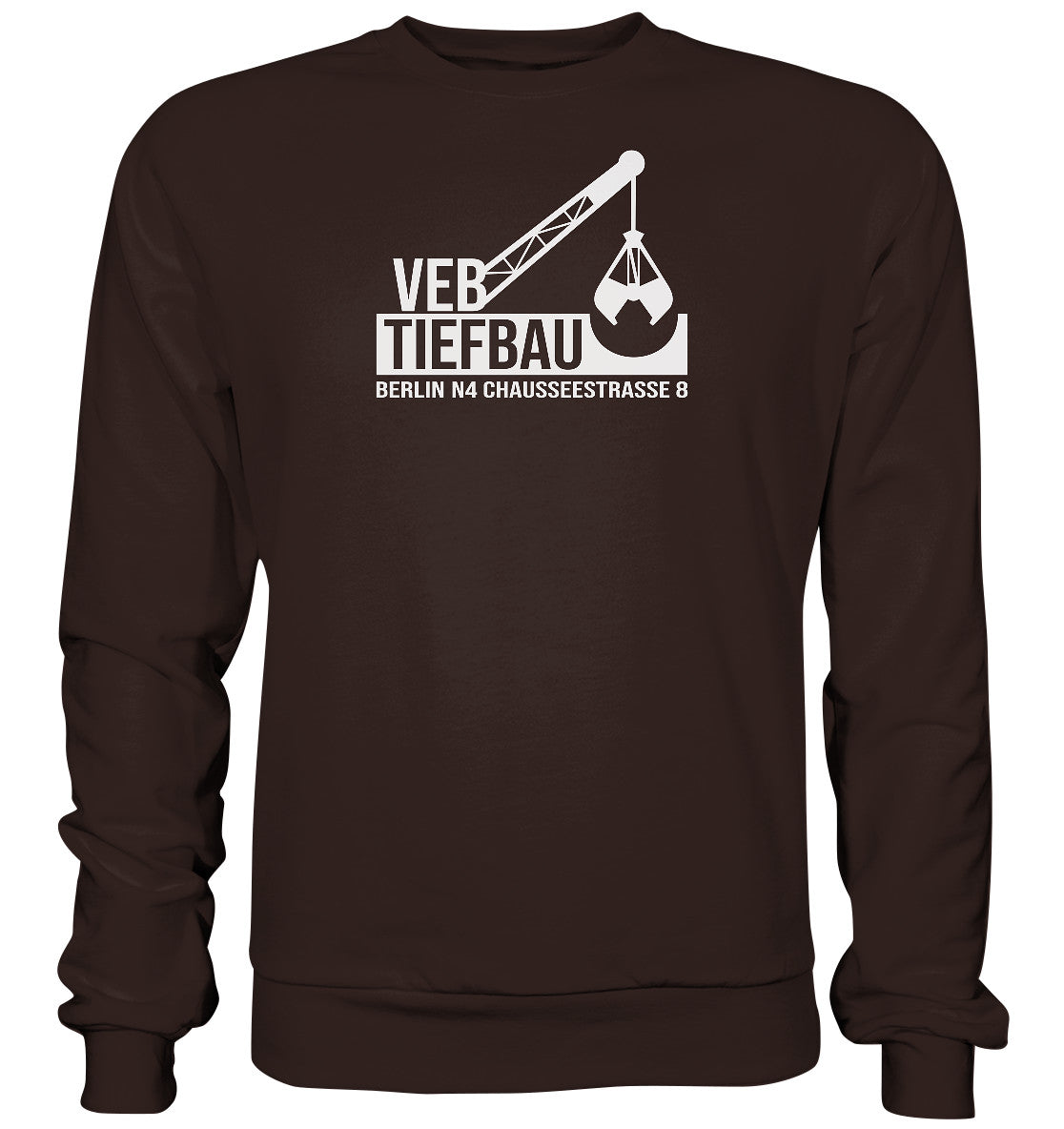 DDR Ostalgie Pullover Unisex • VEB TIEFBAU BERLIN