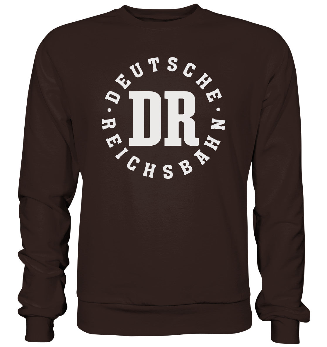 DDR Ostalgie Pullover Unisex •  DR - DEUTSCHE REICHSBAHN - dunkel