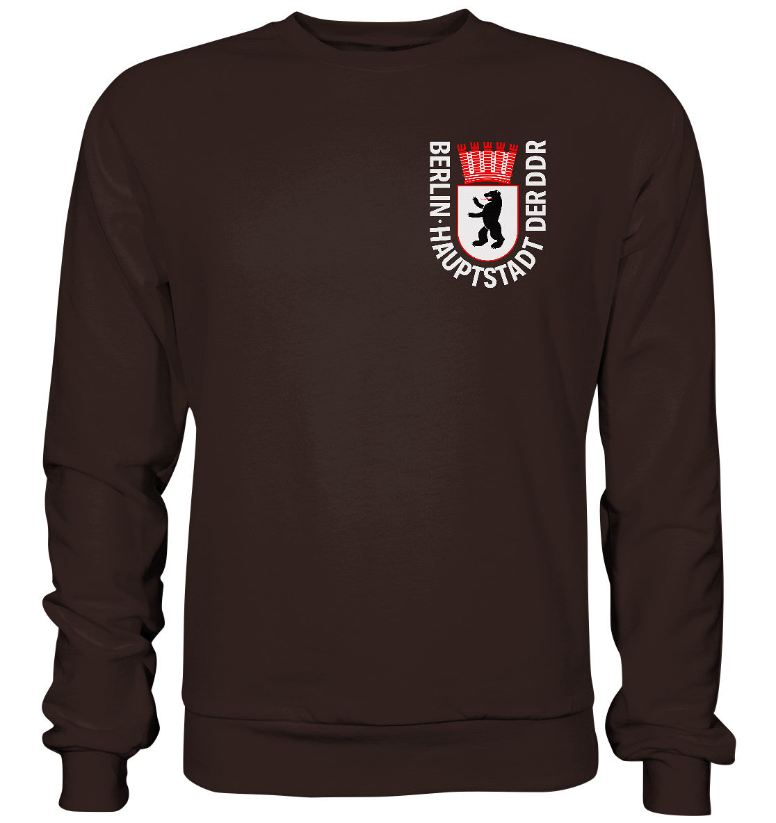 DDR Ostalgie Pullover Unisex • WAPPEN BERLIN - HAUPTSTADT DER DDR