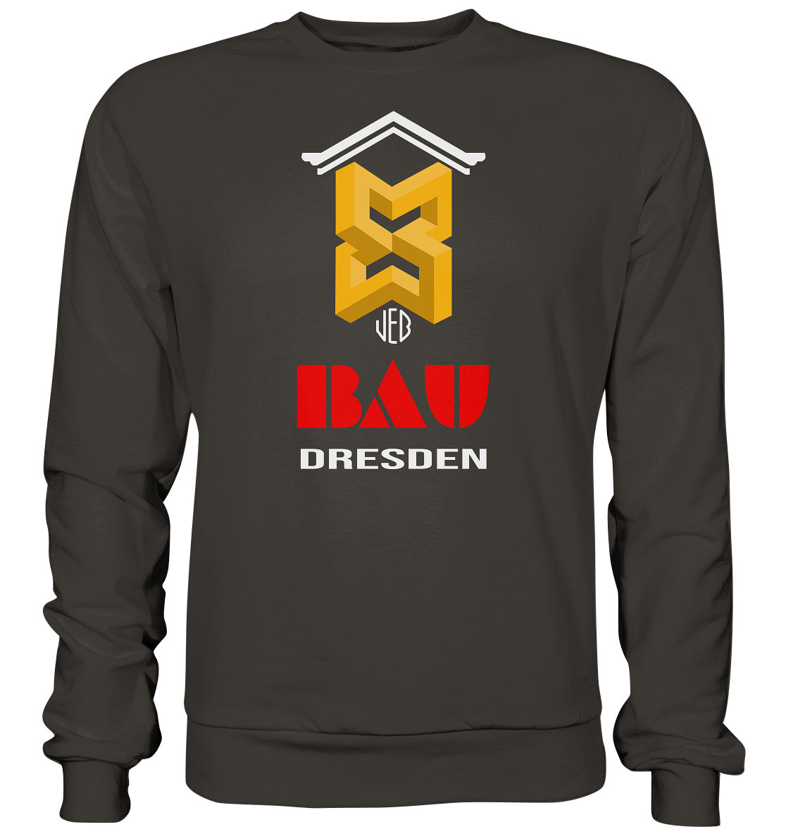 DDR Ostalgie Pullover Unisex • VEB BAU DRESDEN - Basic Sweatshirt