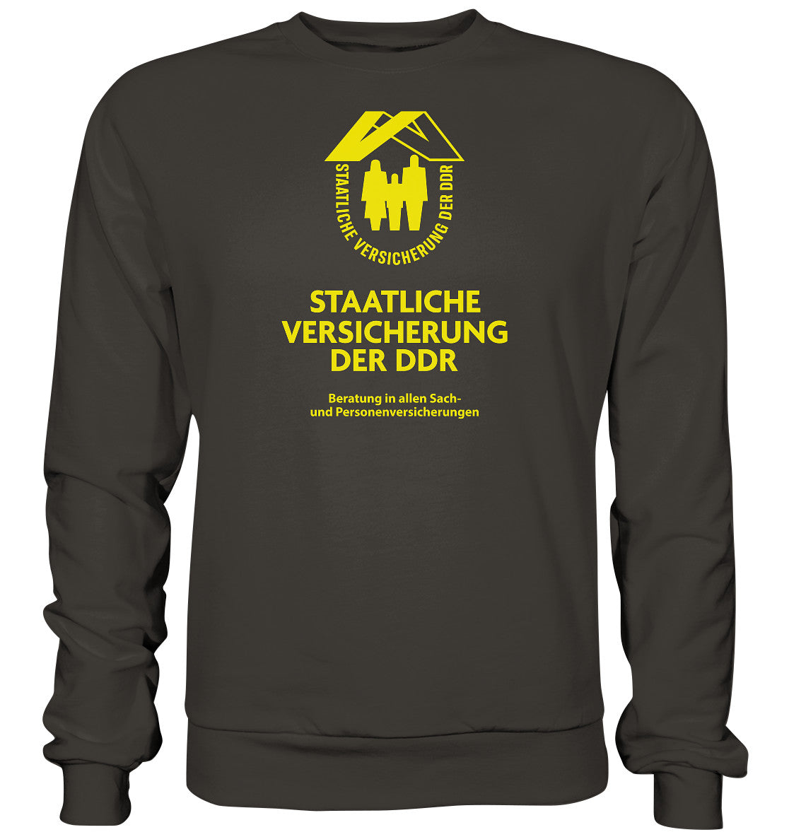 DDR Ostalgie Pullover Unisex • STAATLICHE VERSICHERUNG DER DDR