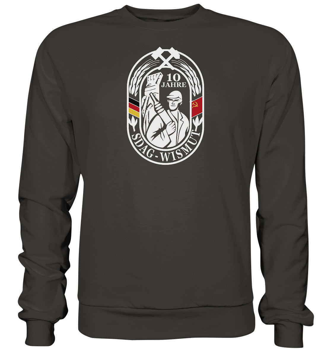 DDR Ostalgie Pullover Unisex • 10 JAHRE SDAG WISMUT