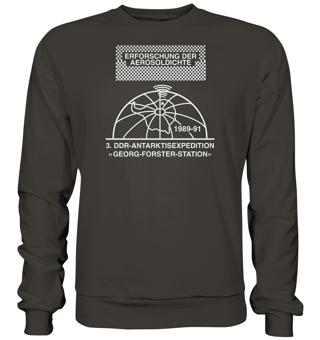 DDR Ostalgie Pullover Unisex • ANTARKTISEXPEDITION, ERFORSCHUNG DER AEROSOLDICHTE