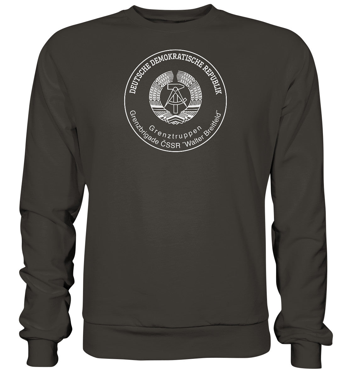 DDR Ostalgie Pullover Unisex • GRENZTRUPPEN DER DDR, BRIGADE WALTER BREITFELD