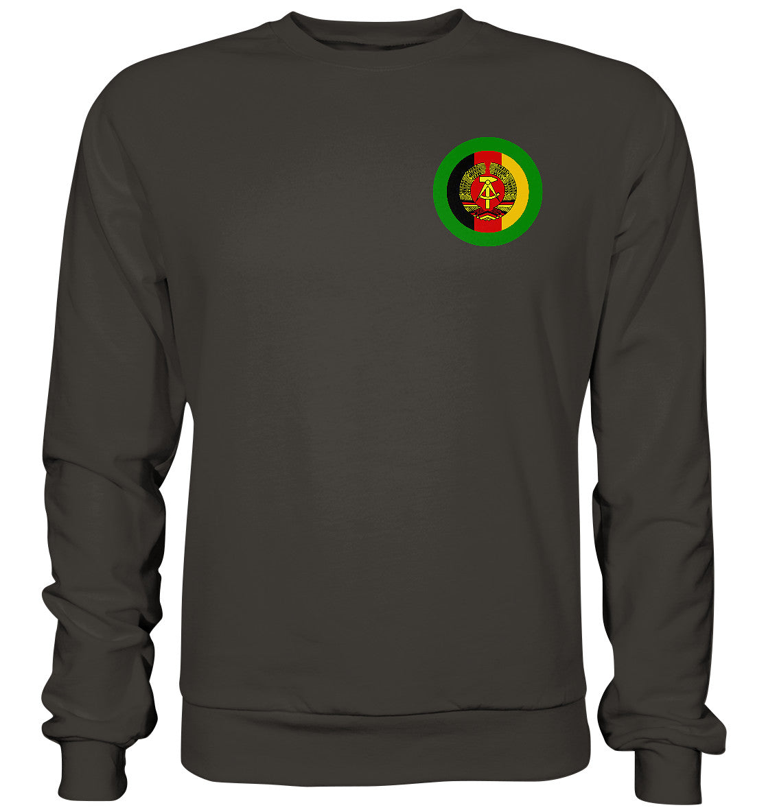 DDR Ostalgie Pullover Unisex • NVA GRENZTRUPPEN - BRUST BADGE