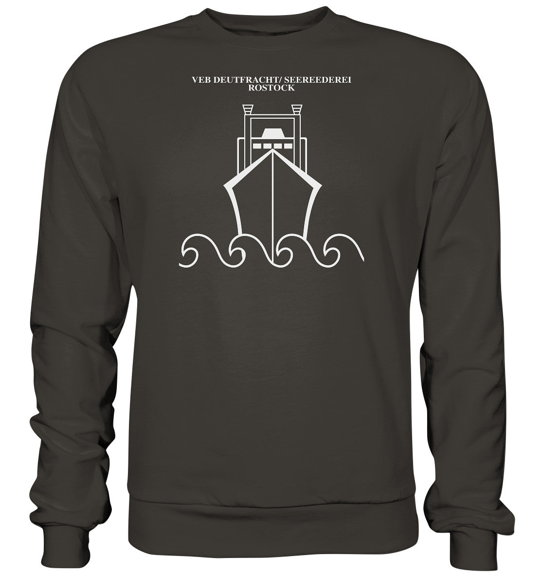 DDR Ostalgie Pullover Unisex • VEB DEUTFRACHT SEEREEDEREI ROSTOCK