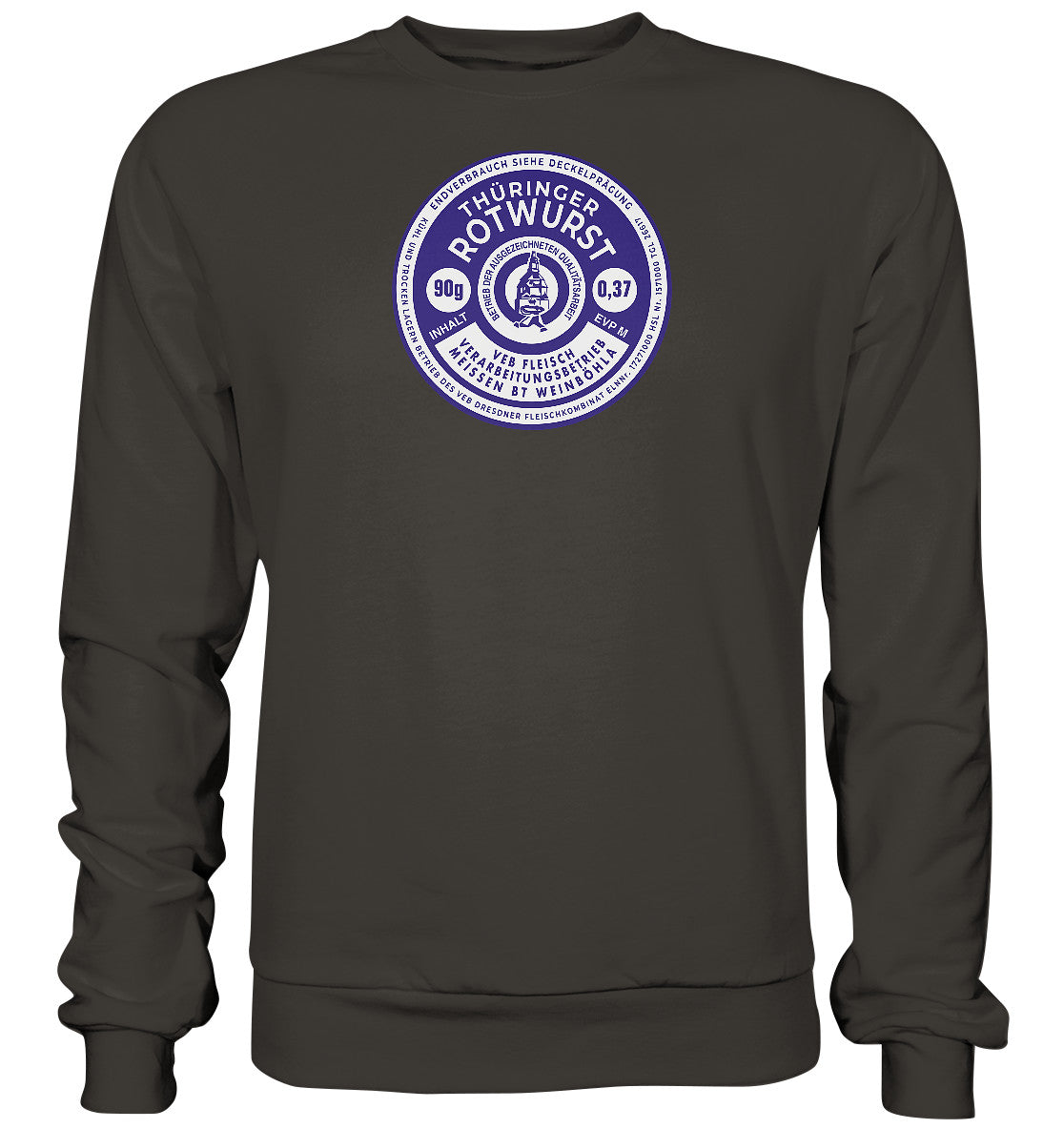 DDR Ostalgie Pullover Unisex • THÜRINGER ROTWURST
