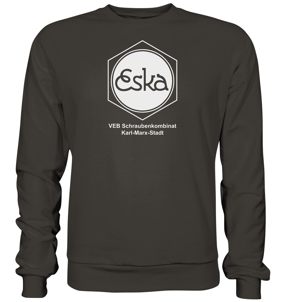 DDR Ostalgie Pullover Unisex • ESKA - VEB SCHRAUBENKOMBINAT KARL-MARX-STADT