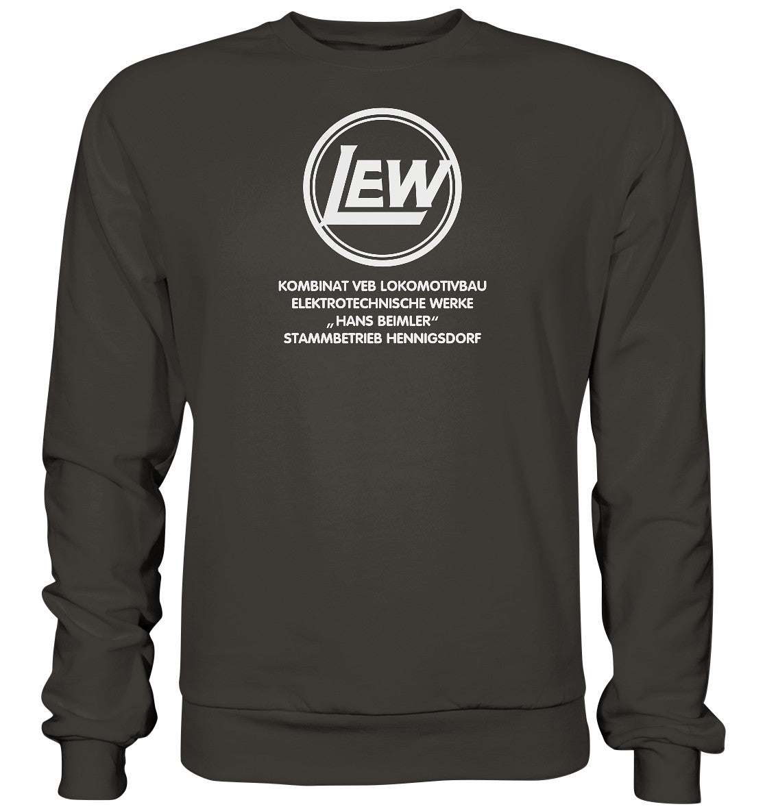 DDR Ostalgie Pullover Unisex • LEW - VEB LOKOMOTIVBAU HENNIGSDORF