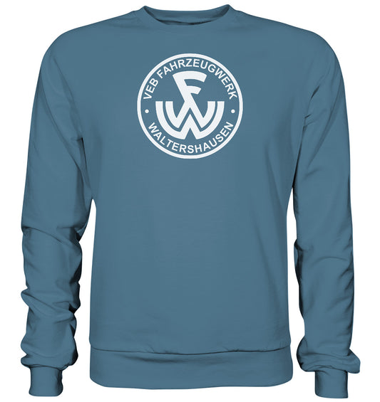 DDR Ostalgie Pullover Unisex • VEB FAHRZEUGWERK WALTERSHAUSEN - dunkel