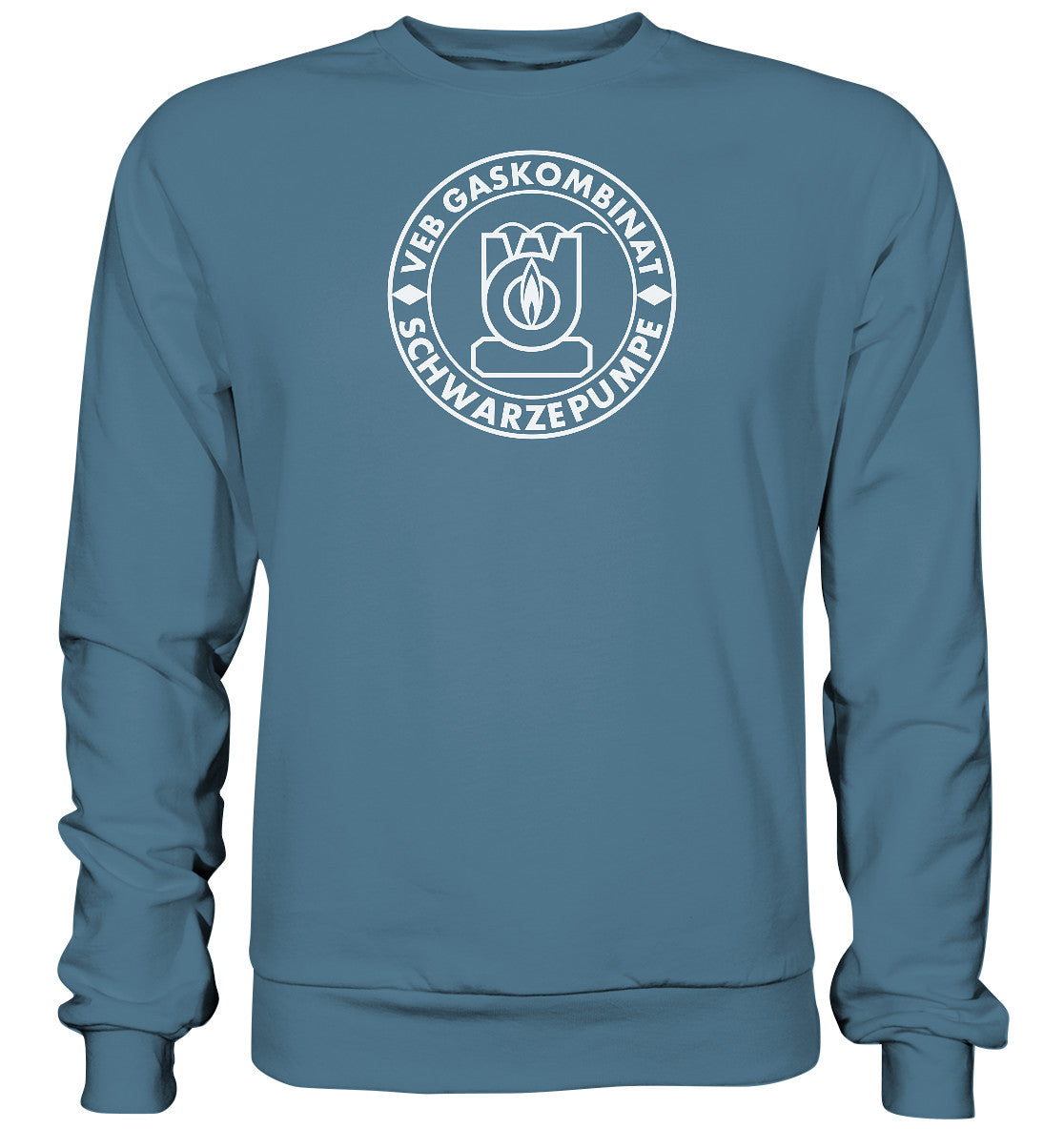 DDR Ostalgie Pullover Unisex • VEB GASKOMBINAT SCHWARZE PUMPE