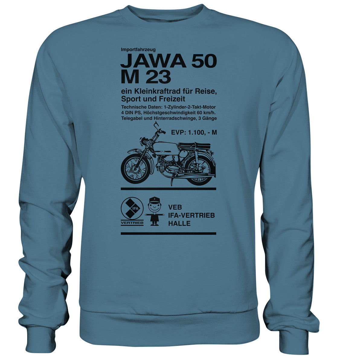 DDR Ostalgie Pullover Unisex • JAWA 50 M23 - ORIGINALPLAKAT