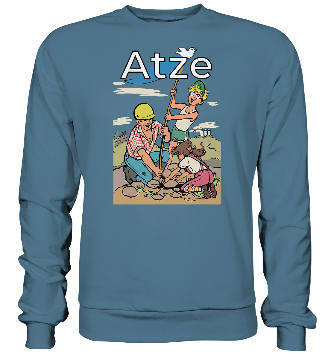 DDR Ostalgie Pullover Unisex • ATZE - TITEL FRIEDENSFLAGGE