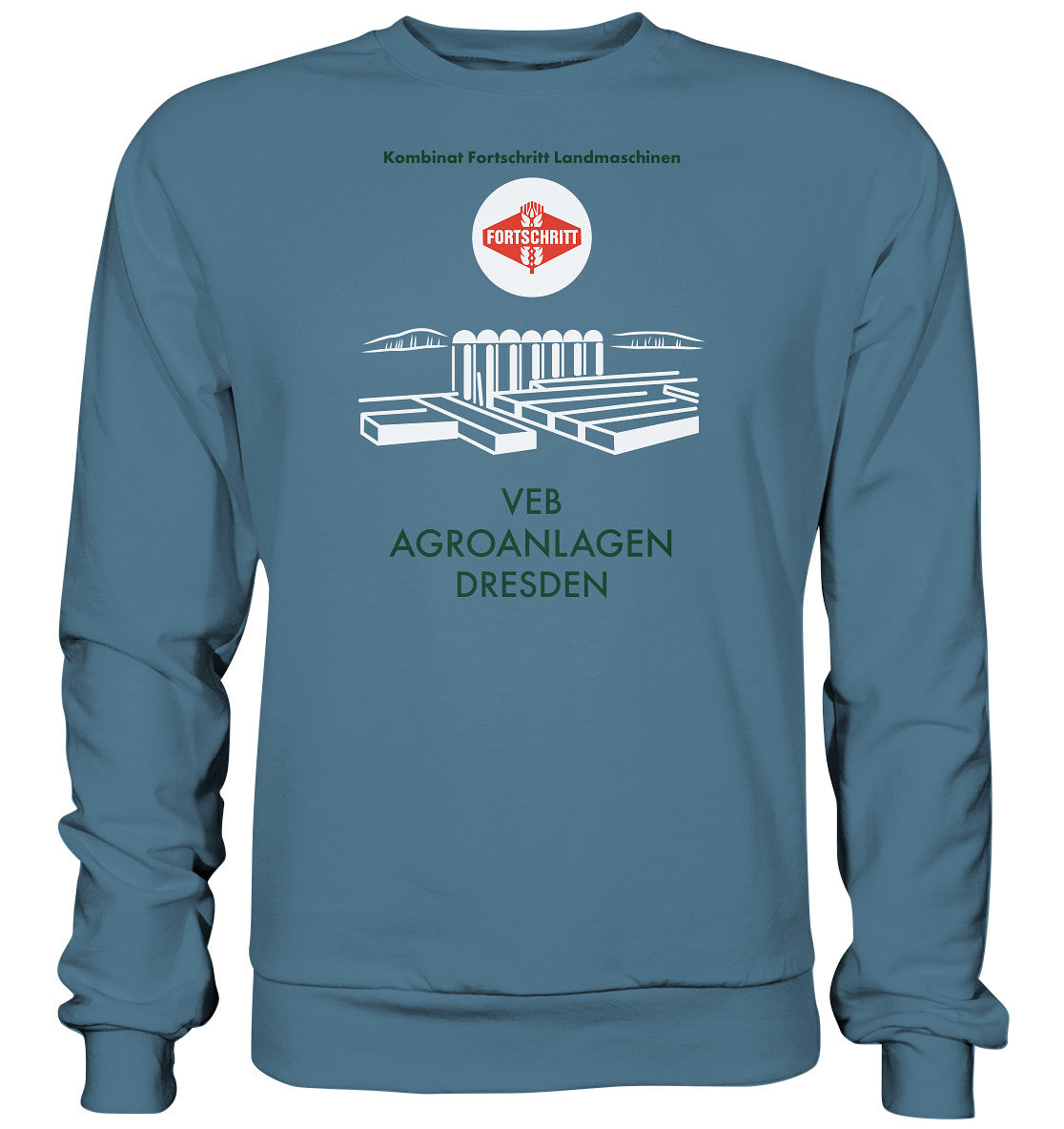 DDR Ostalgie Pullover Unisex • VEB AGROANLAGEN DRESDEN