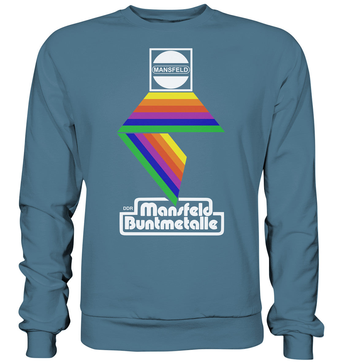 DDR Ostalgie Pullover Unisex • DDR MANSFELD BUNTMETALLE