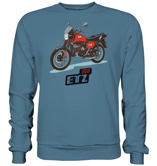 DDR Ostalgie Pullover Unisex • MZ ETZ 150 ROT (ORIGINAL DDR-PLAKAT)