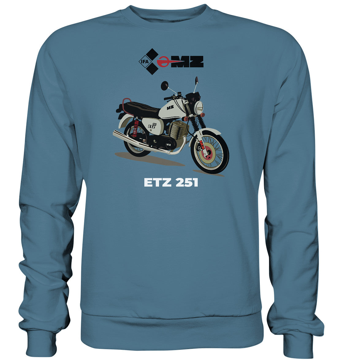 DDR Ostalgie Pullover Unisex • MZ ETZ 251 - ORIGINALWERBUNG