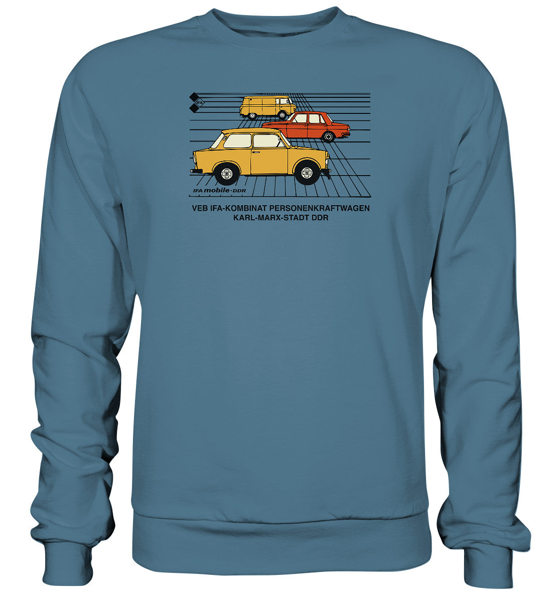 DDR Ostalgie Pullover Unisex • IFA MOBILE DDR - ORIGINALWERBUNG