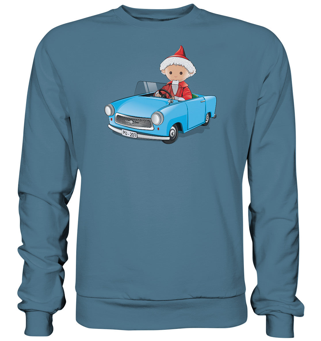 DDR Ostalgie Pullover Unisex • UNSER SANDMÄNNCHEN - TRABI-CRUISER (PU-201)