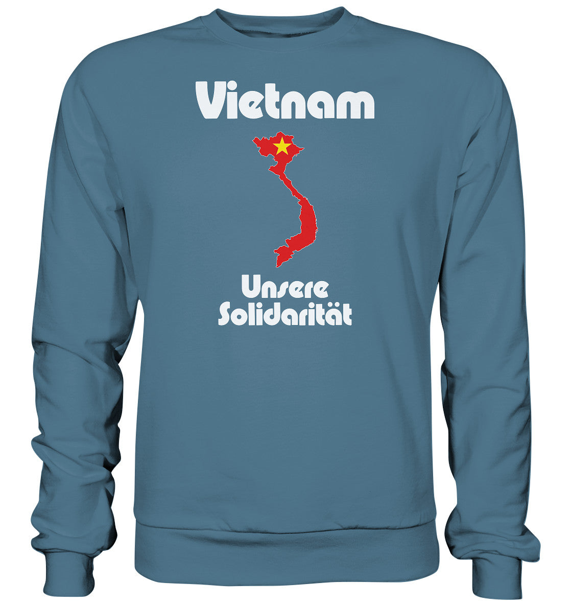 DDR Ostalgie Pullover Unisex • SOLIDARITÄT MIT VIETNAM
