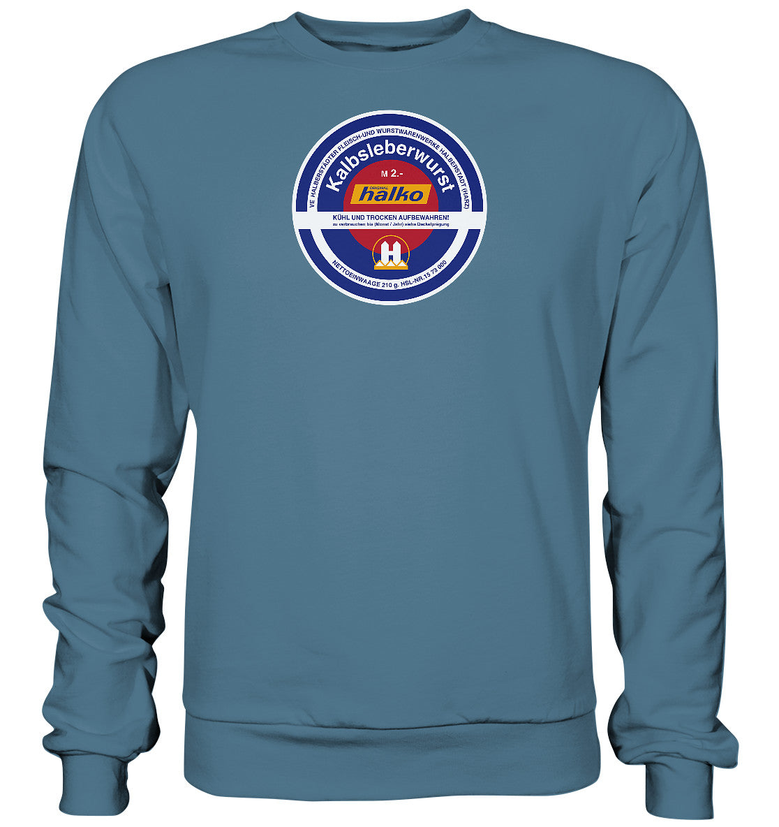 DDR Ostalgie Pullover Unisex • HALBERSTÄDTER WURSTWAREN - KALBSLEBERWURST