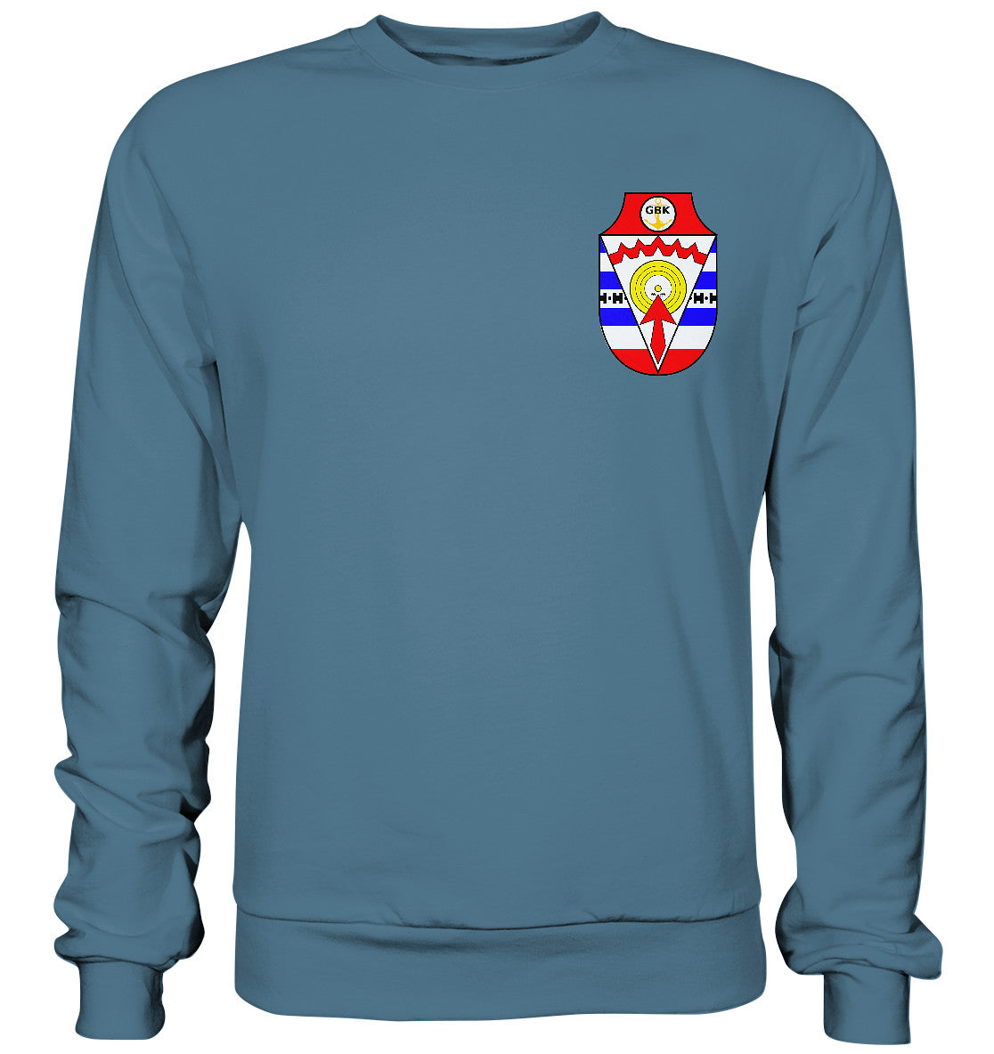 DDR Ostalgie Pullover Unisex • DDR GRENZBRIGADE KÜSTE BRUST BADGE