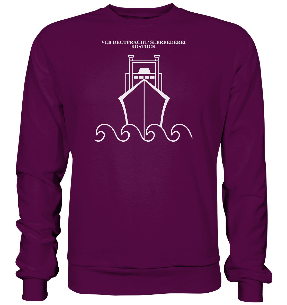 DDR Ostalgie Pullover Unisex • VEB DEUTFRACHT SEEREEDEREI ROSTOCK