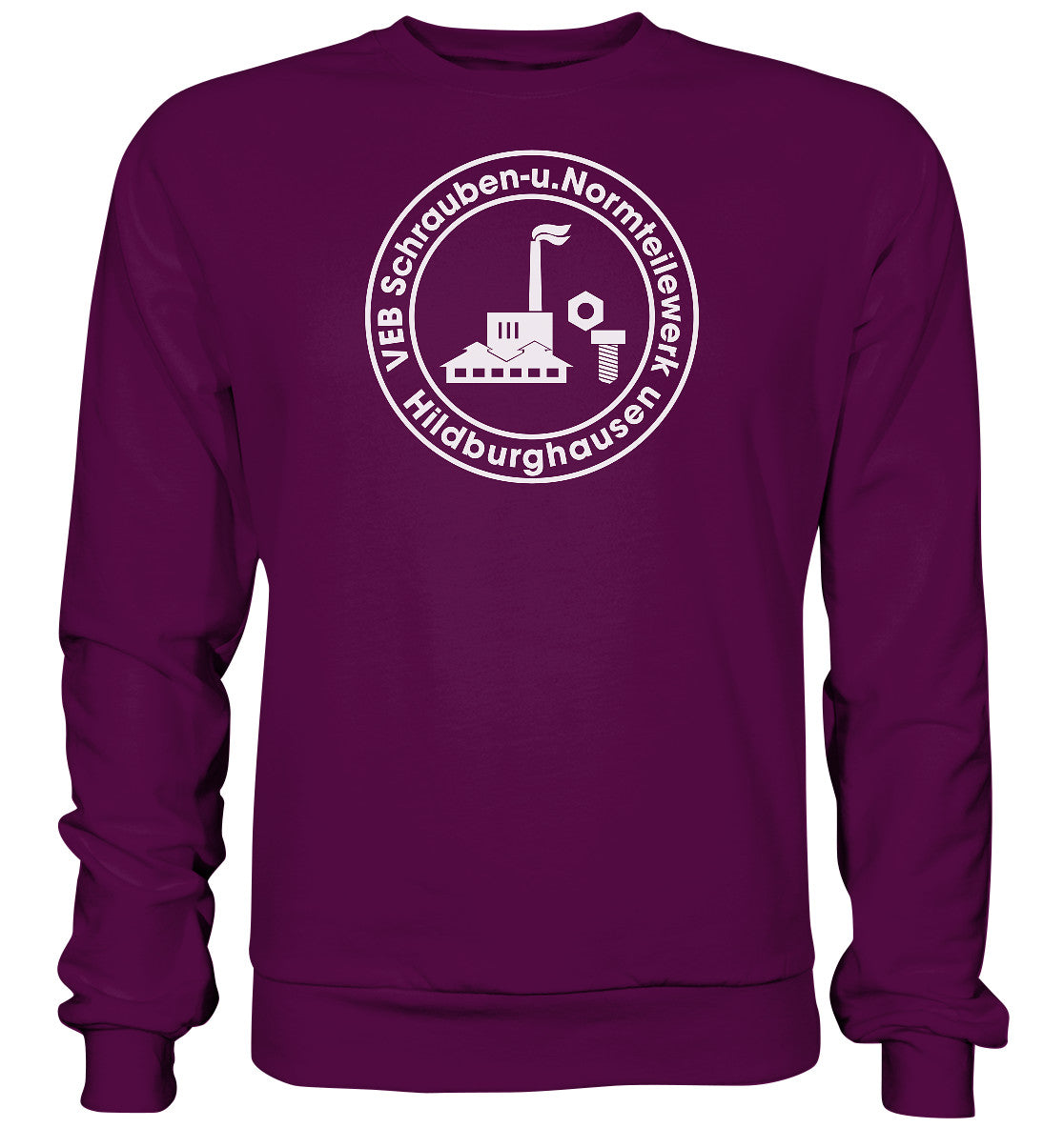 DDR Ostalgie Pullover Unisex • VEB SCHRAUBEN- U. NORMTEILE HILDBURGHAUSEN