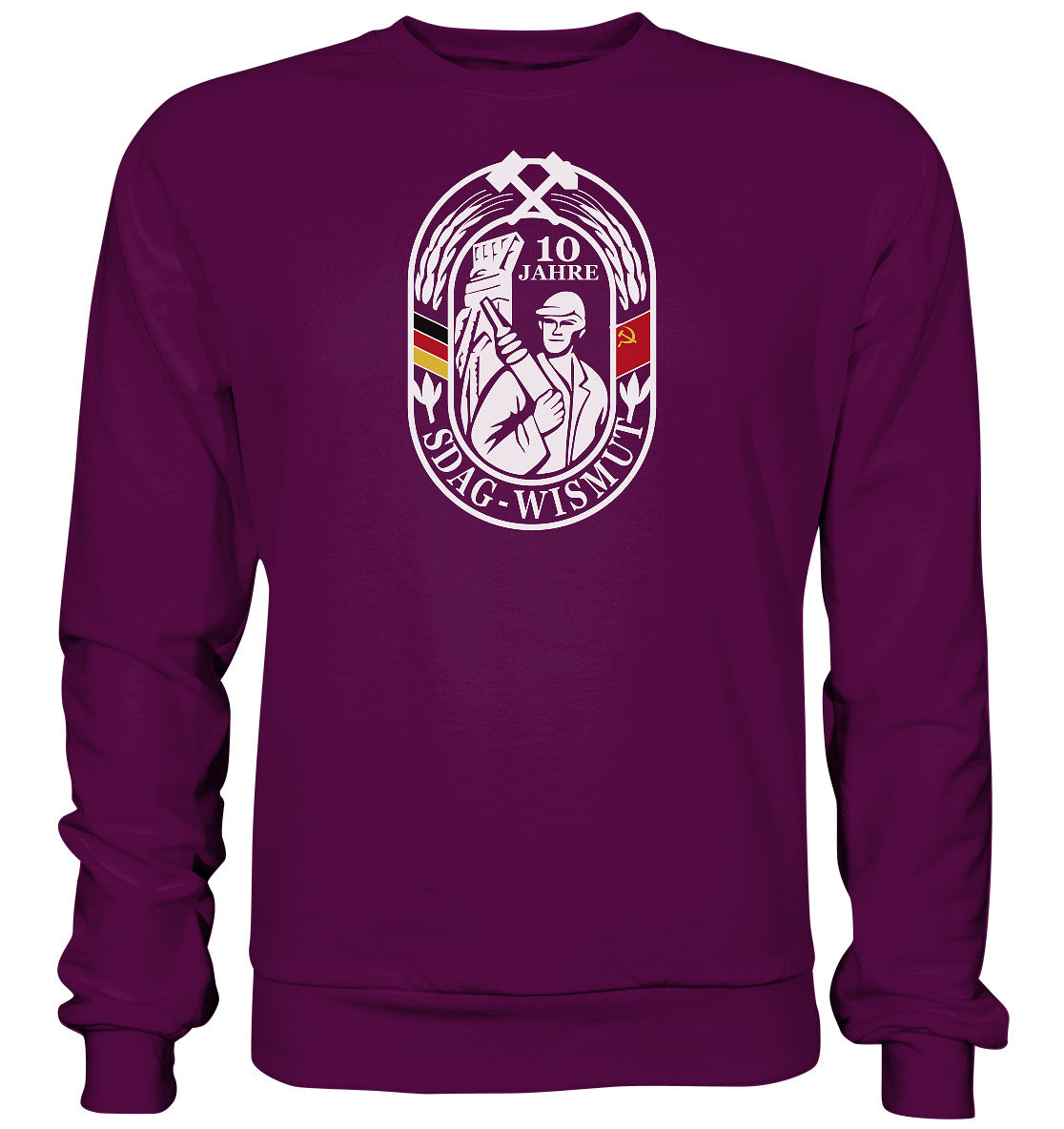 DDR Ostalgie Pullover Unisex • 10 JAHRE SDAG WISMUT