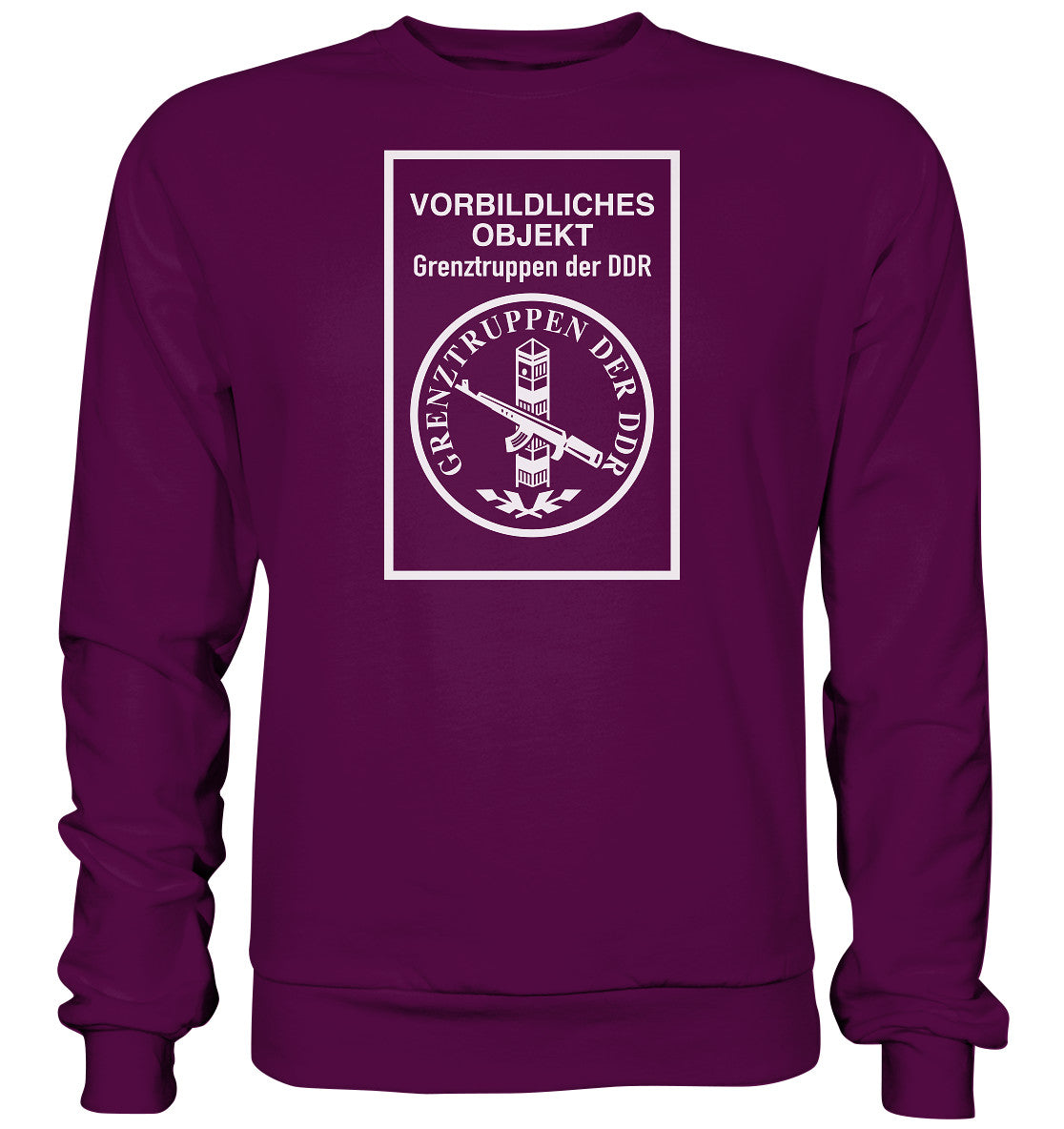 DDR Ostalgie Pullover Unisex • VORBILDLICHES OBJEKT - GRENZTRUPPEN DER DDR