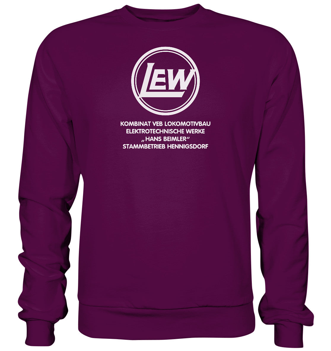 DDR Ostalgie Pullover Unisex • LEW - VEB LOKOMOTIVBAU HENNIGSDORF