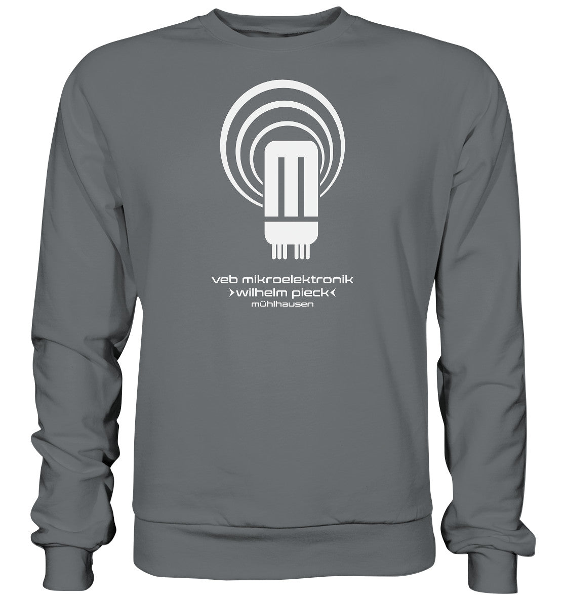 DDR Ostalgie Pullover Unisex • VEB MIKROELEKTRONIK WILHELM PIECK MÜHLHAUSEN