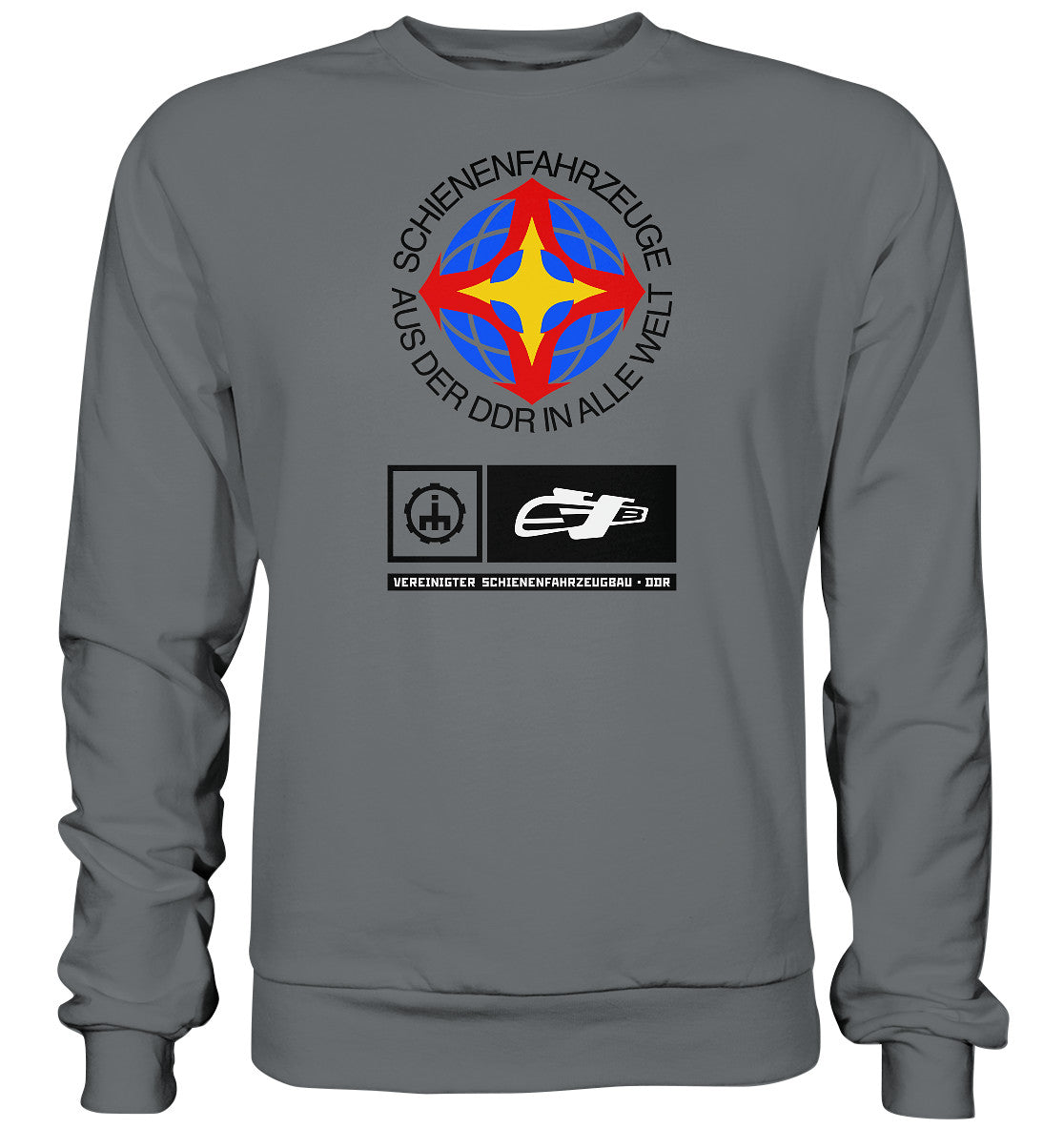 DDR Ostalgie Pullover Unisex • VEREINIGTER SCHIENENFAHRZEUGBAU DDR