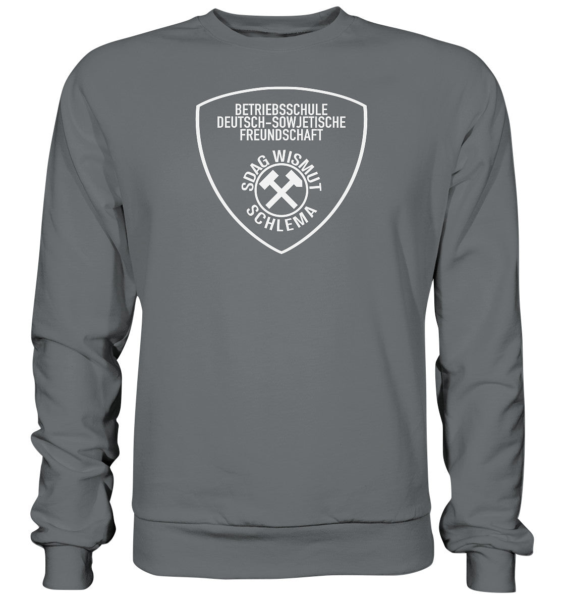 DDR Ostalgie Pullover Unisex • BETRIEBSSCHULE DSF - SDAG WISMUT