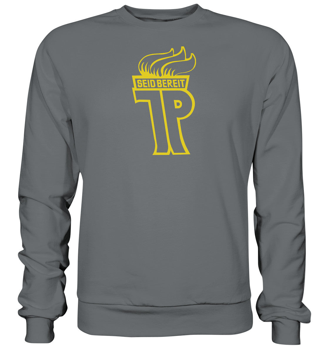 DDR Ostalgie Pullover Unisex • JUNGE PIONIERE, SEID BEREIT - Outline