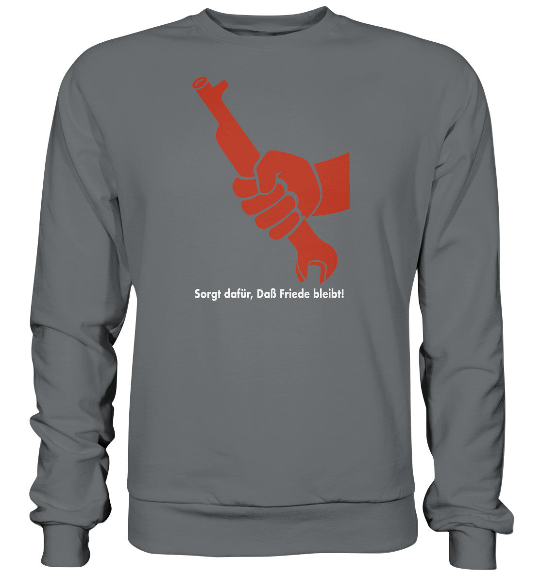 PULLOVER UNISEX • SORGT DAFÜR, DASS FRIEDE BLEIBT - DDR-PLAKAT 1982