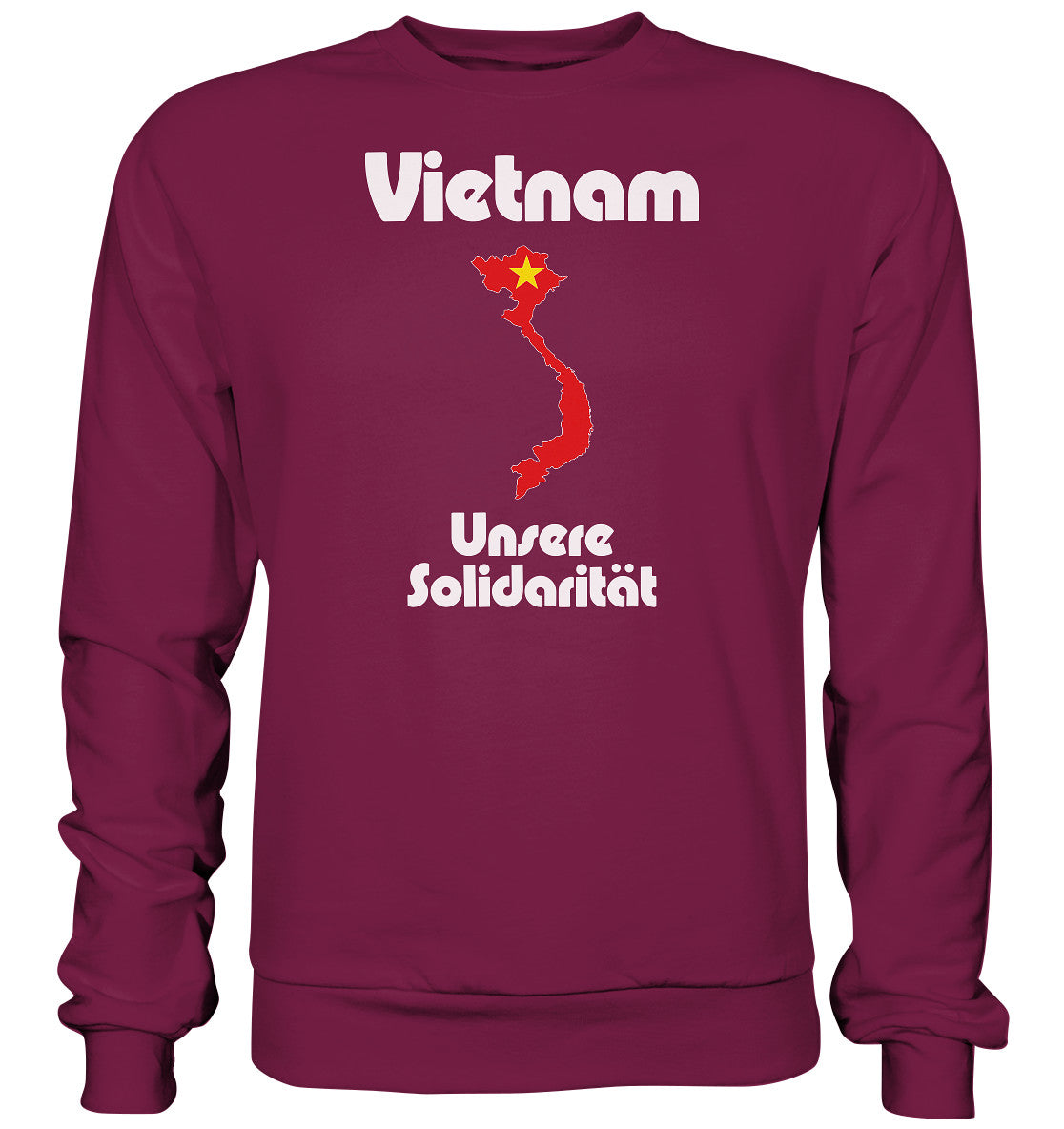 DDR Ostalgie Pullover Unisex • SOLIDARITÄT MIT VIETNAM